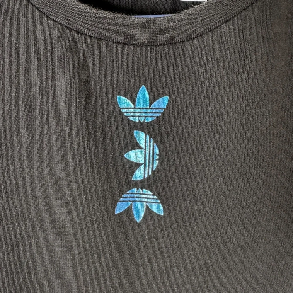 Kids‎ Adidas Black T Shirt Short Sleeve Logo Graphic Tee Youth L 13-14Y